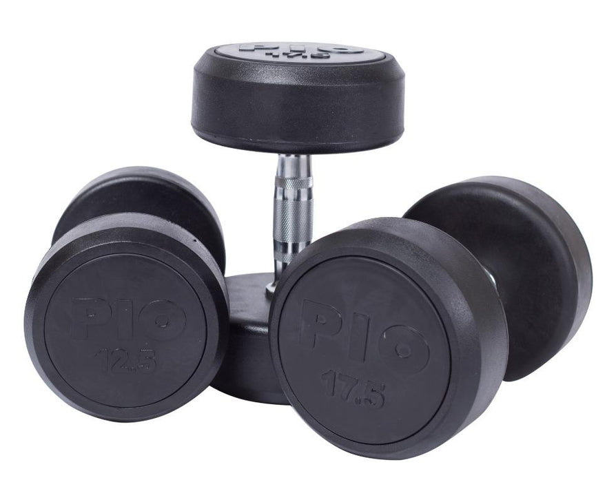 Dumbbells (Rubber) Pairs FULL SET 2.5kg - 50kg