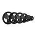 Olympic rubber tri-grip weight plates