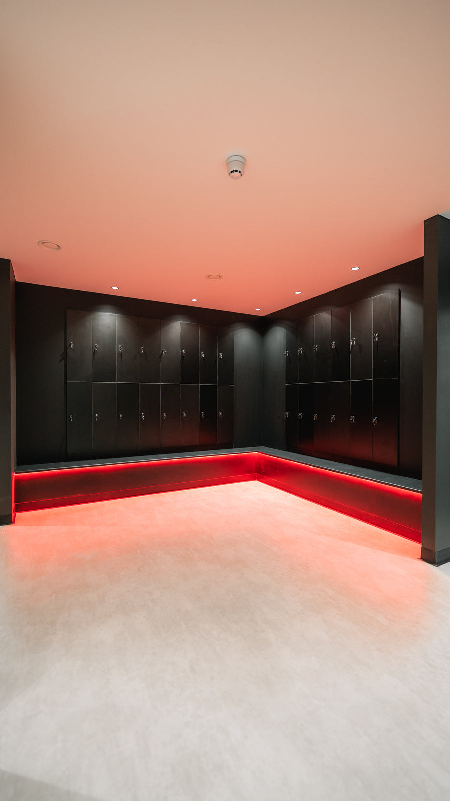 Lockers in an existing changing area